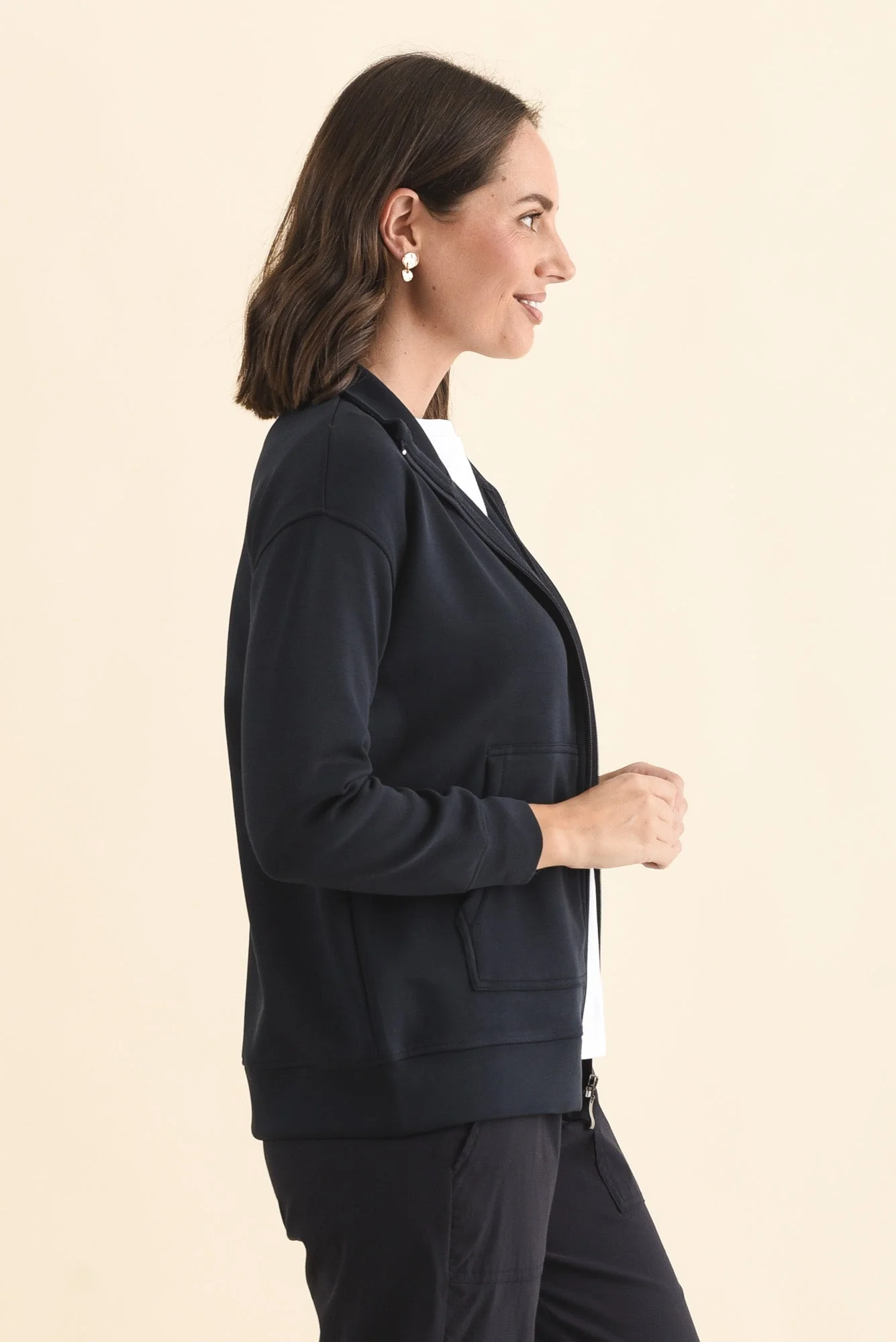 York Navy Zip Jacket - Image 3
