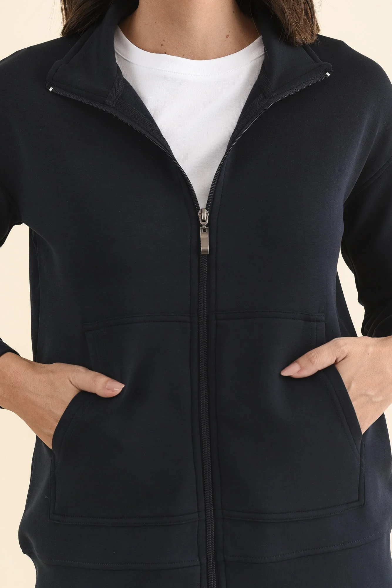 York Navy Zip Jacket - Image 5