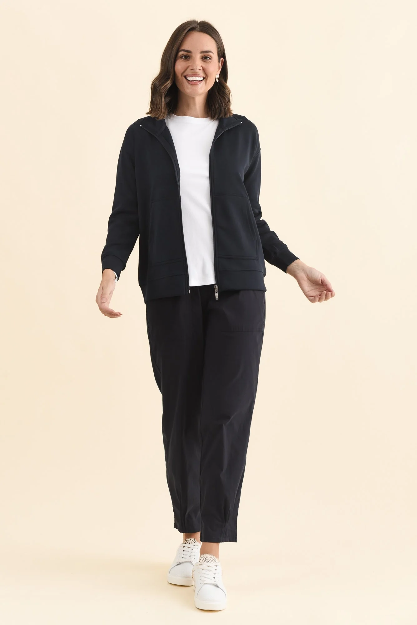 York Navy Zip Jacket - Image 6