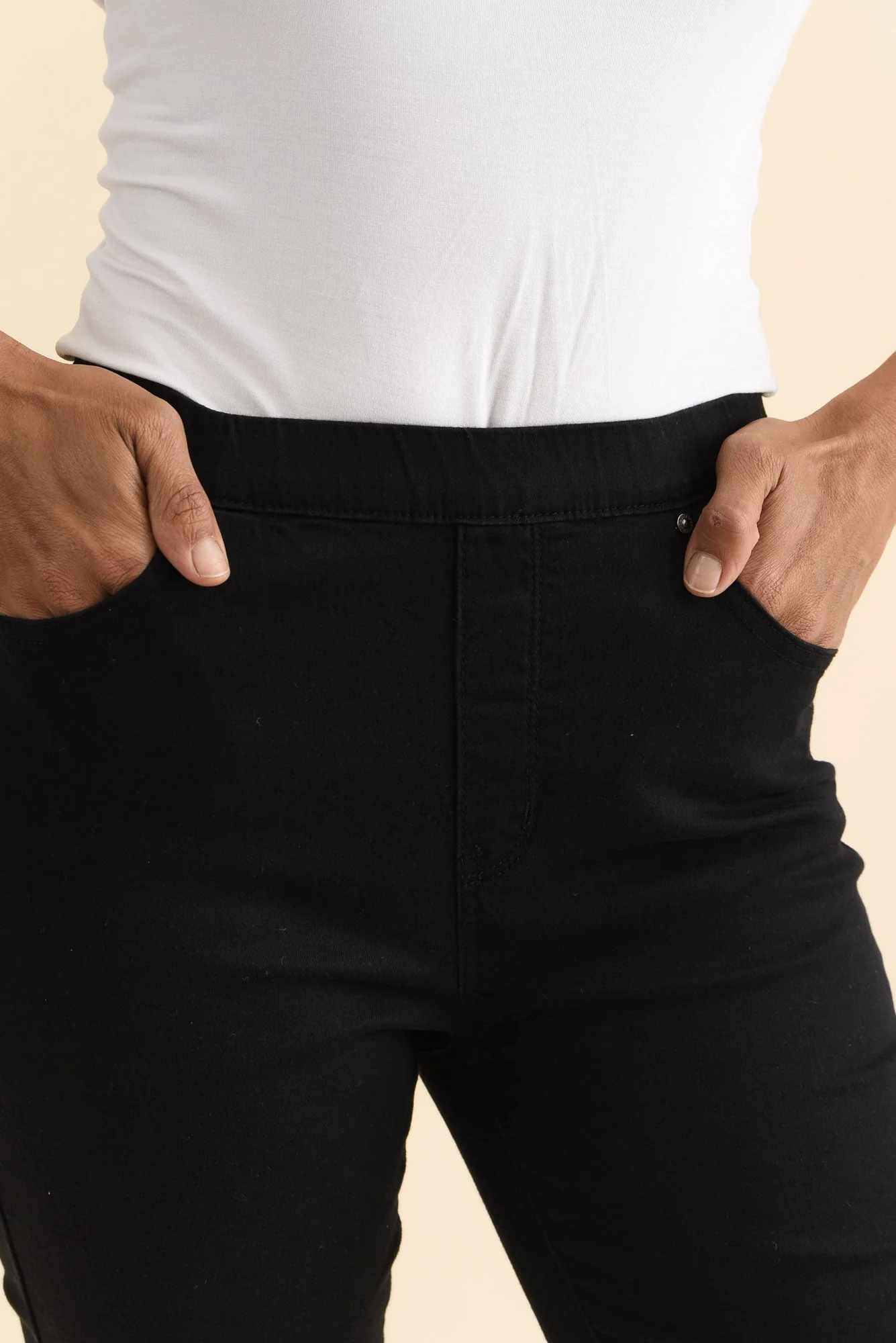 Zadie Black Denim Stretch Jeans - Image 7