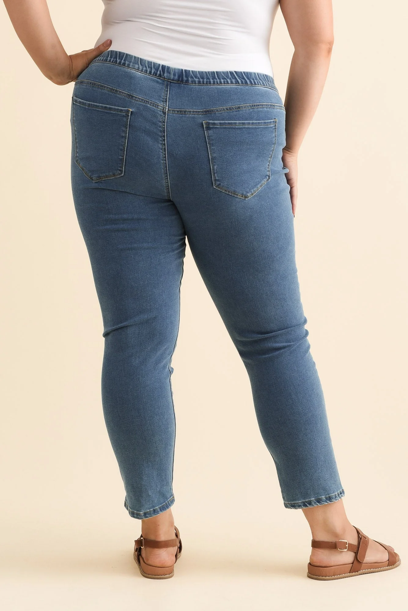 Zadie Blue Stretch Jeans - Image 11