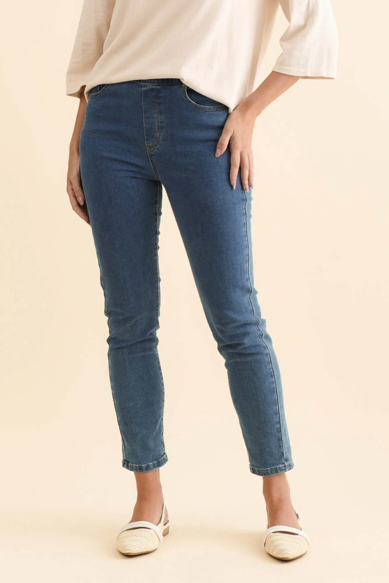 Zadie Blue Stretch Jeans - Image 2
