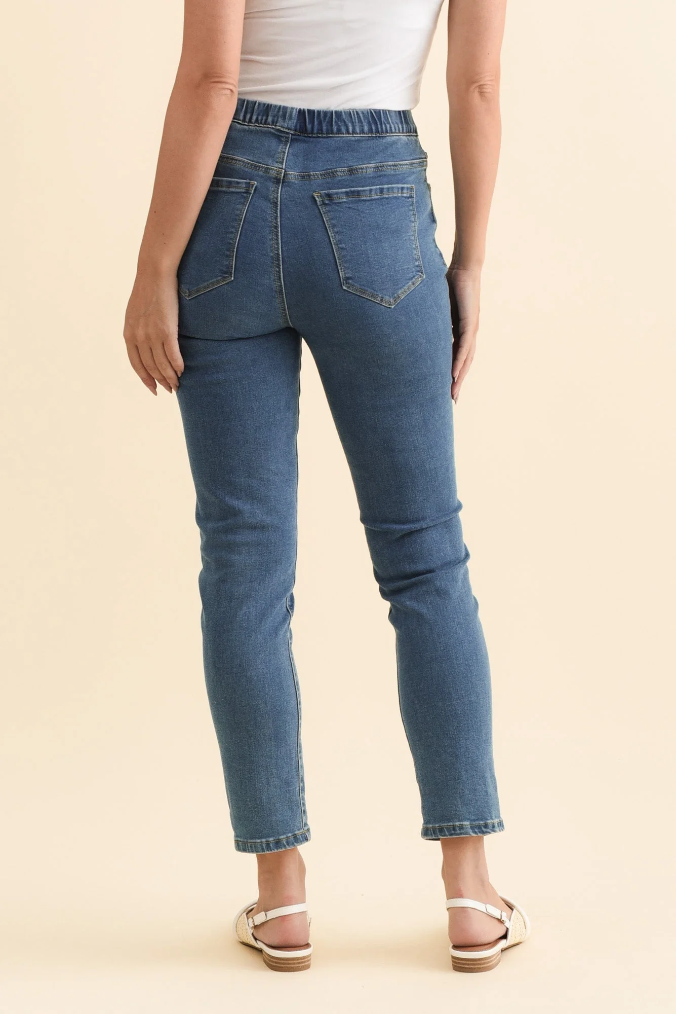 Zadie Blue Stretch Jeans - Image 5
