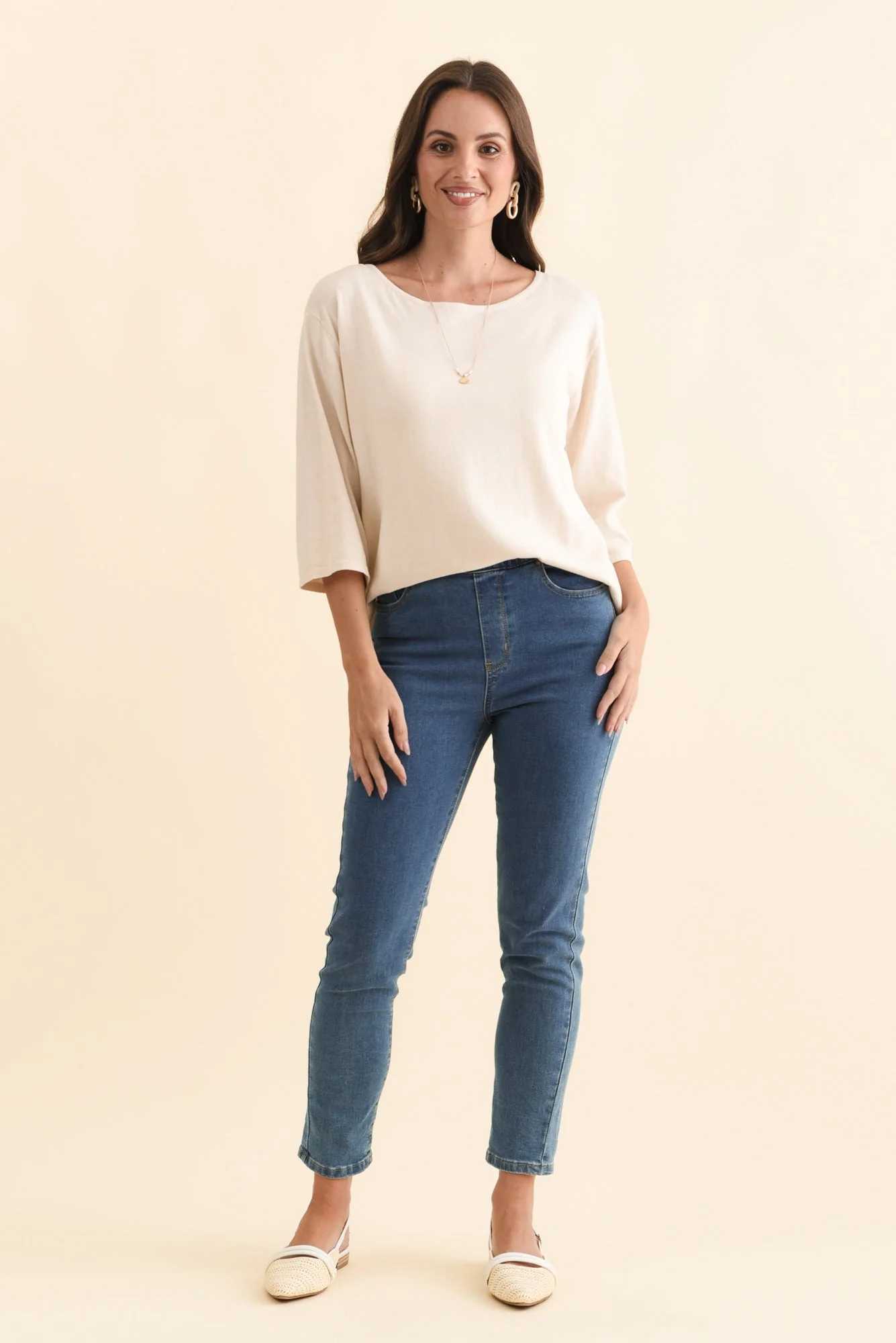 Zadie Blue Stretch Jeans - Image 7