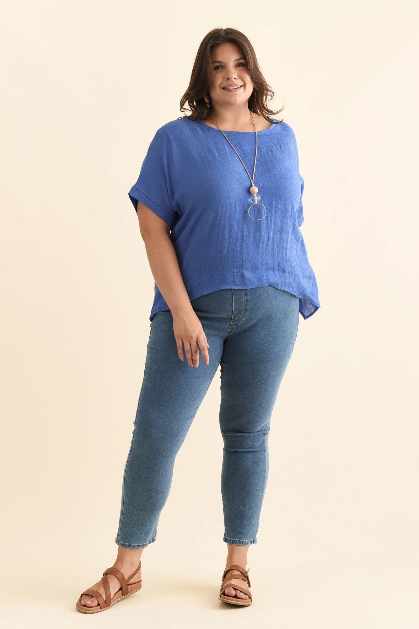 Zadie Blue Stretch Jeans - Image 9