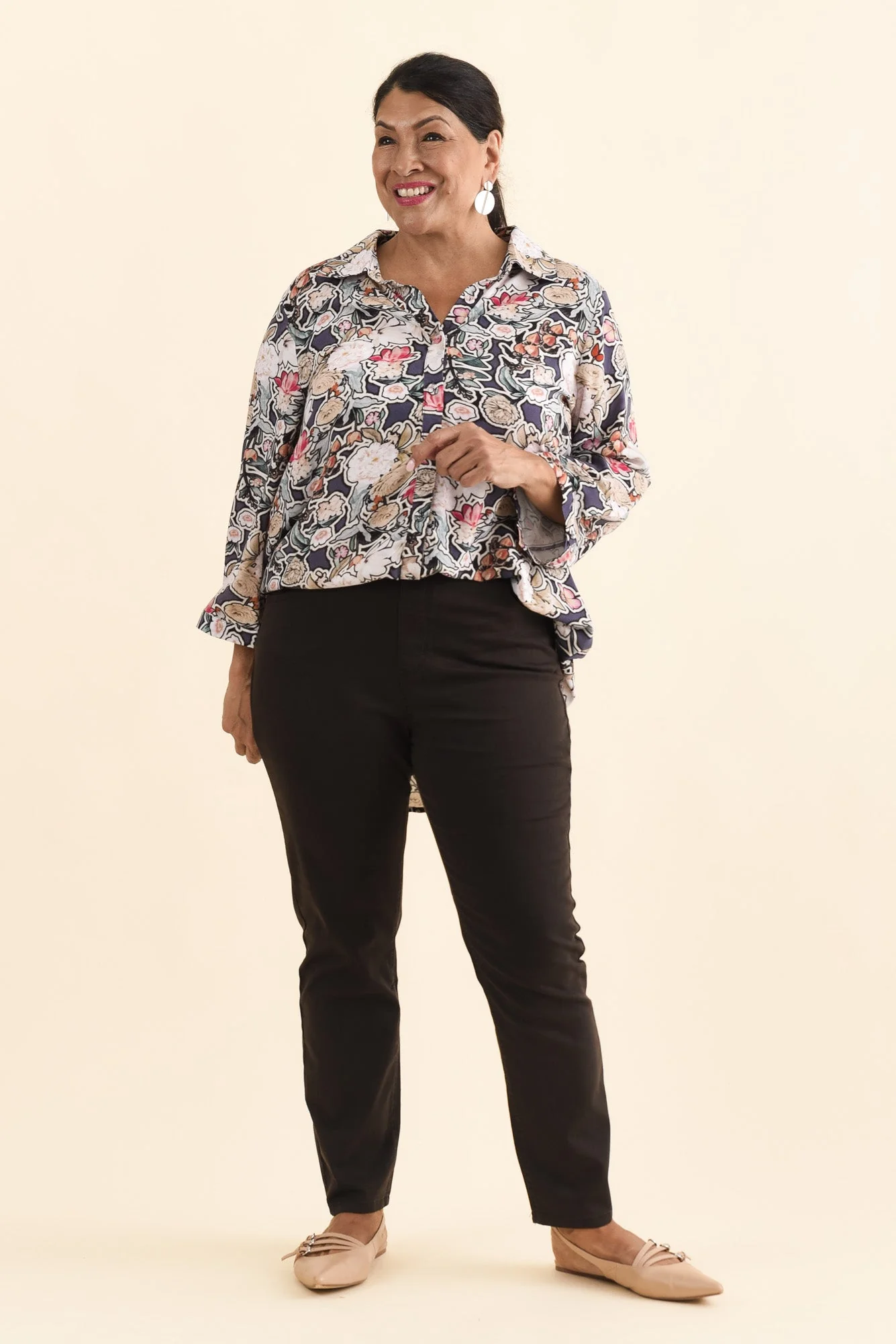 Zadie Chocolate Stretch Jeans - Image 9