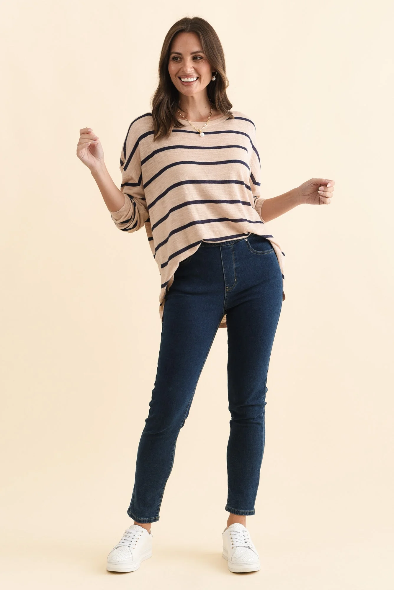 Zadie Dark Denim Stretch Jeans - Image 7