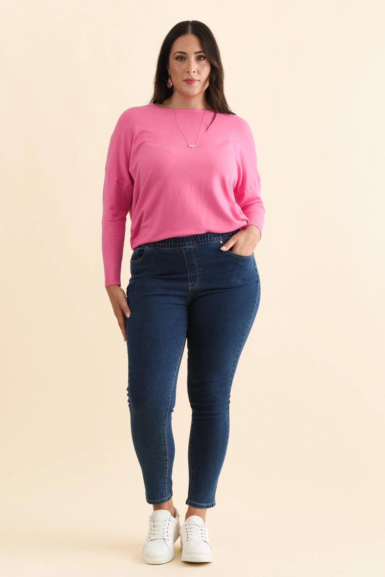 Zadie Dark Denim Stretch Jeans - Image 9