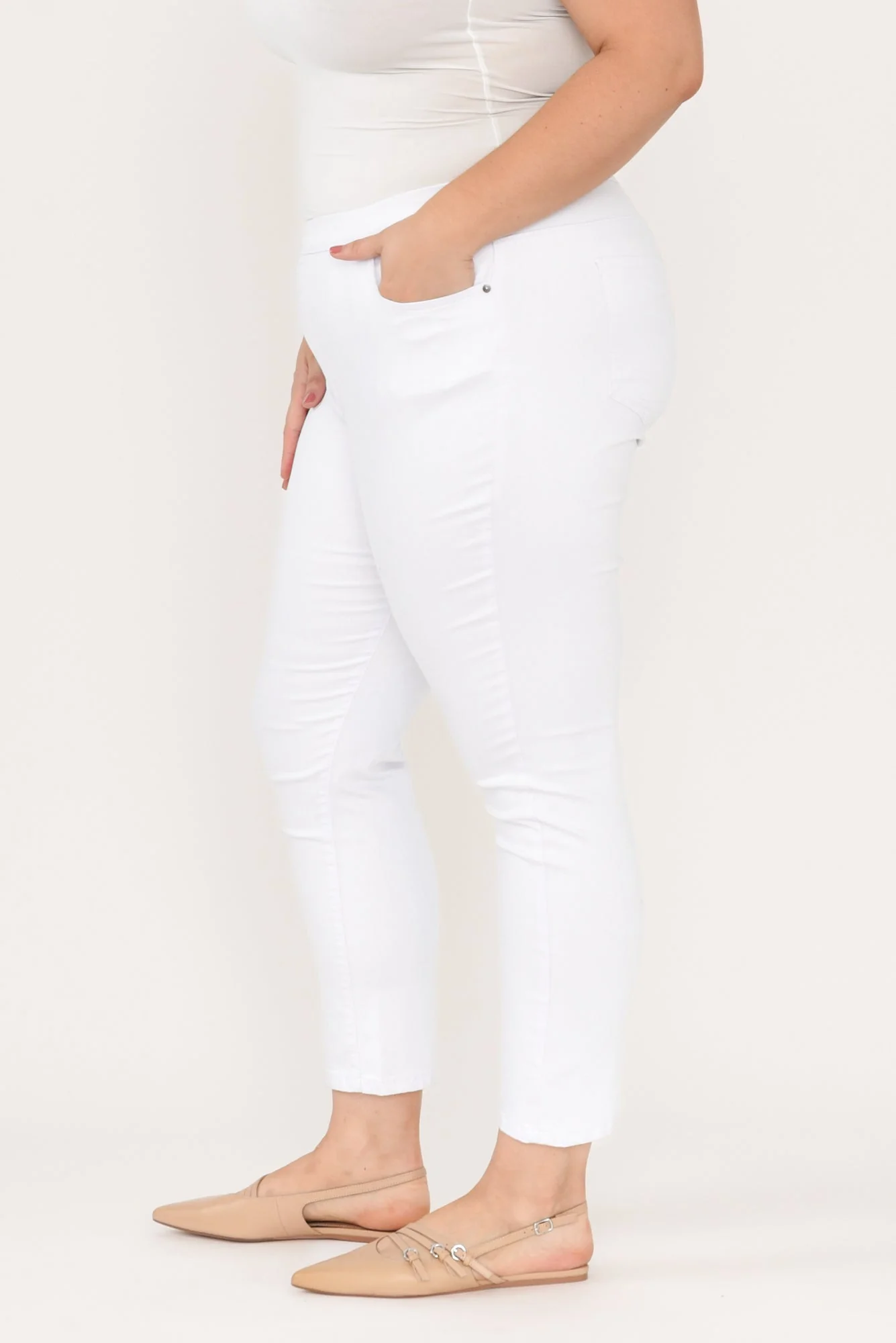 Zadie White Stretch Jeans - Image 9
