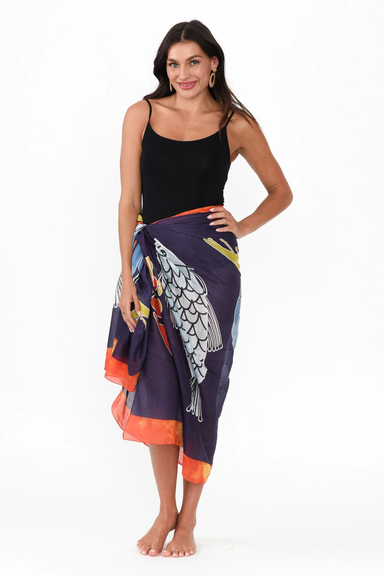 Zania Navy Sea Sarong - Image 6