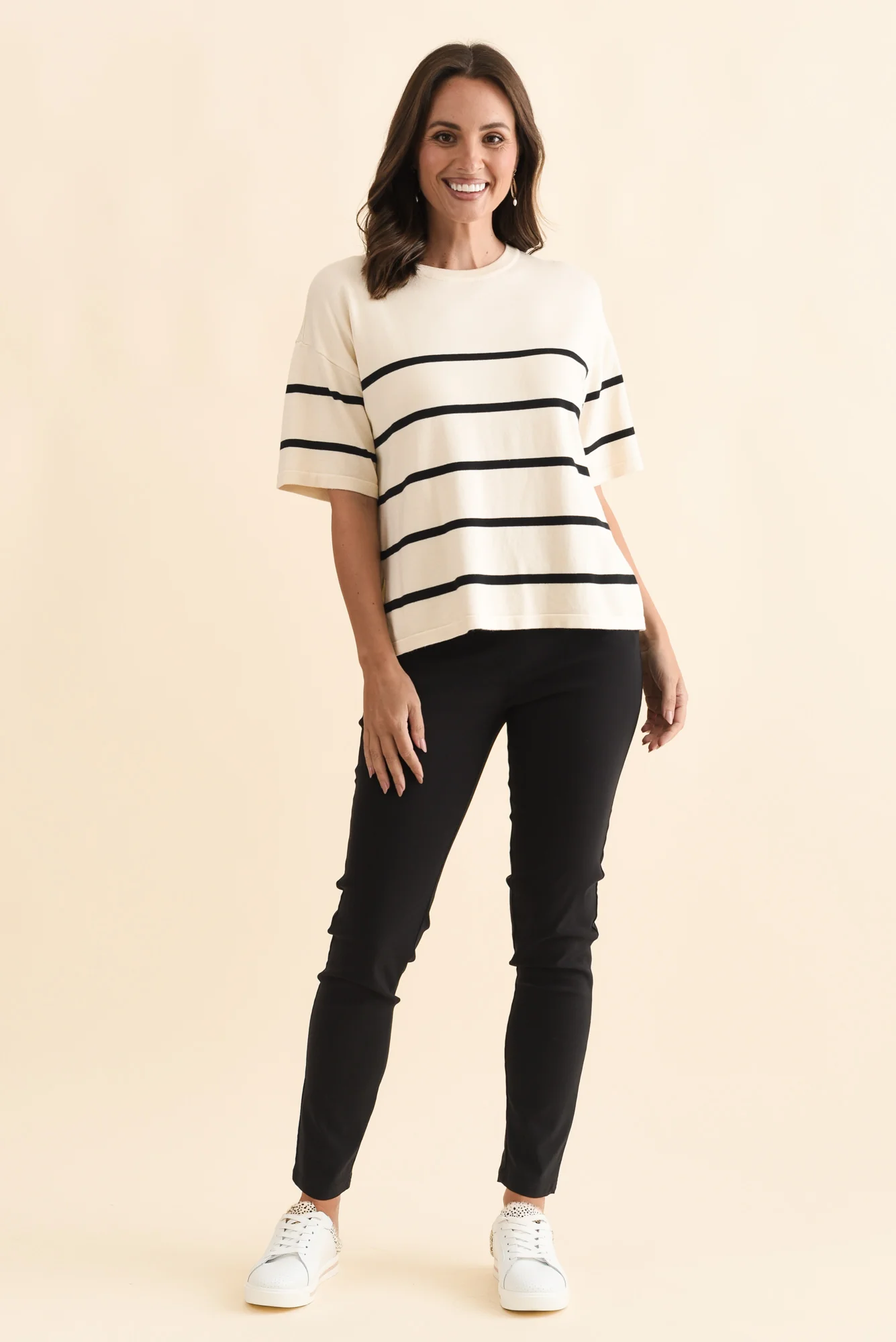 Zara Black Stretch Full Length Pants - Image 6