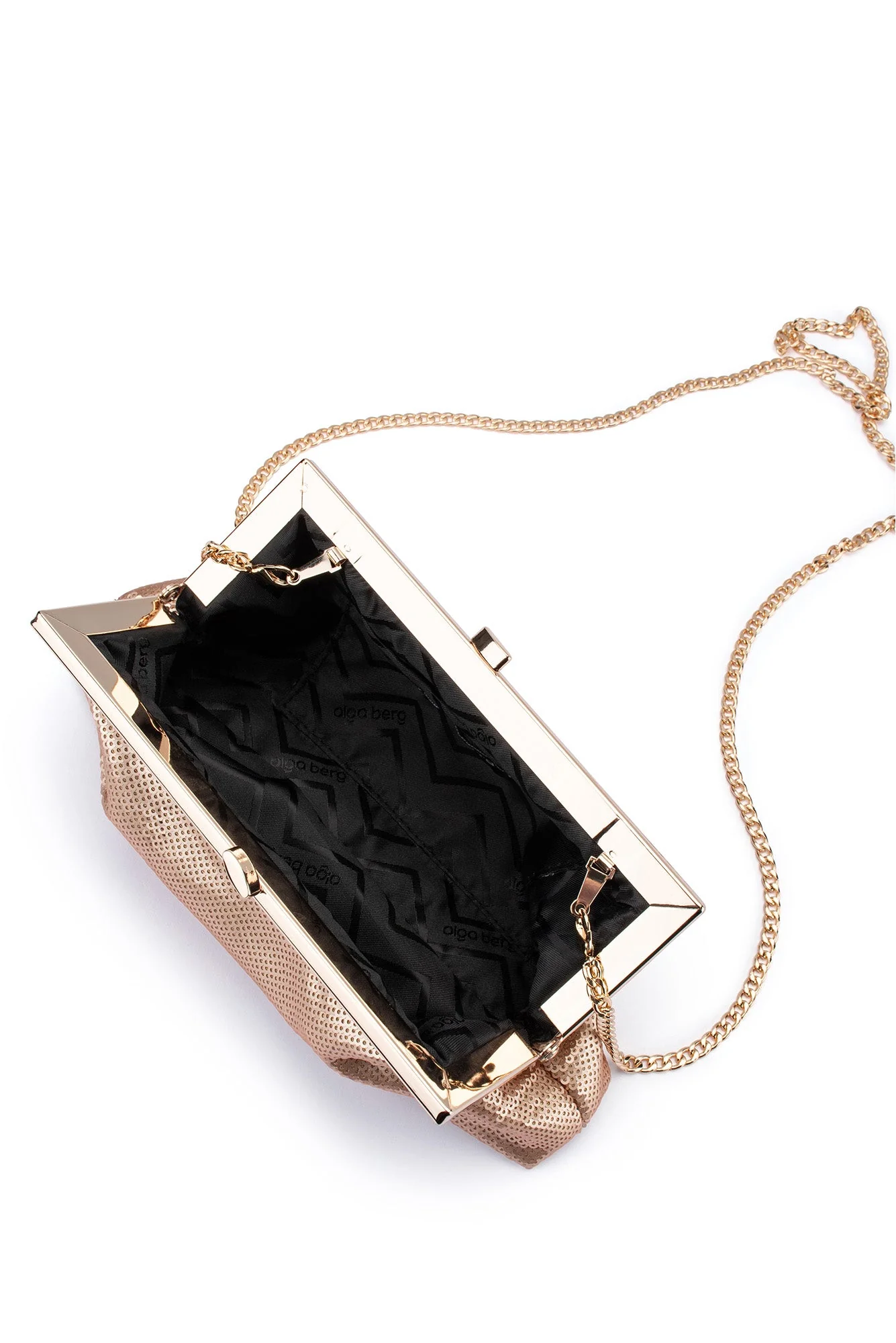 Zephyr Blush Sequin Clutch - Image 9