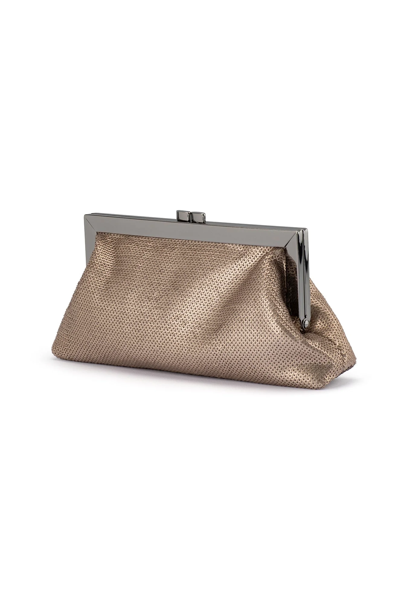 Zephyr Champagne Sequin Clutch - Image 5